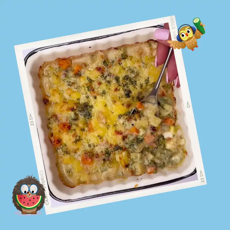 Cheesy Potato and Vegetable Casserole – Tidy Tot