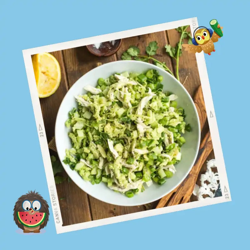 Smashed Avocado, Basil & Chicken – Tidy Tot