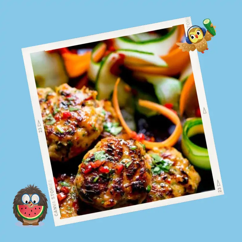 Thai Salmon Fishcakes with Asian Noodles – Tidy Tot