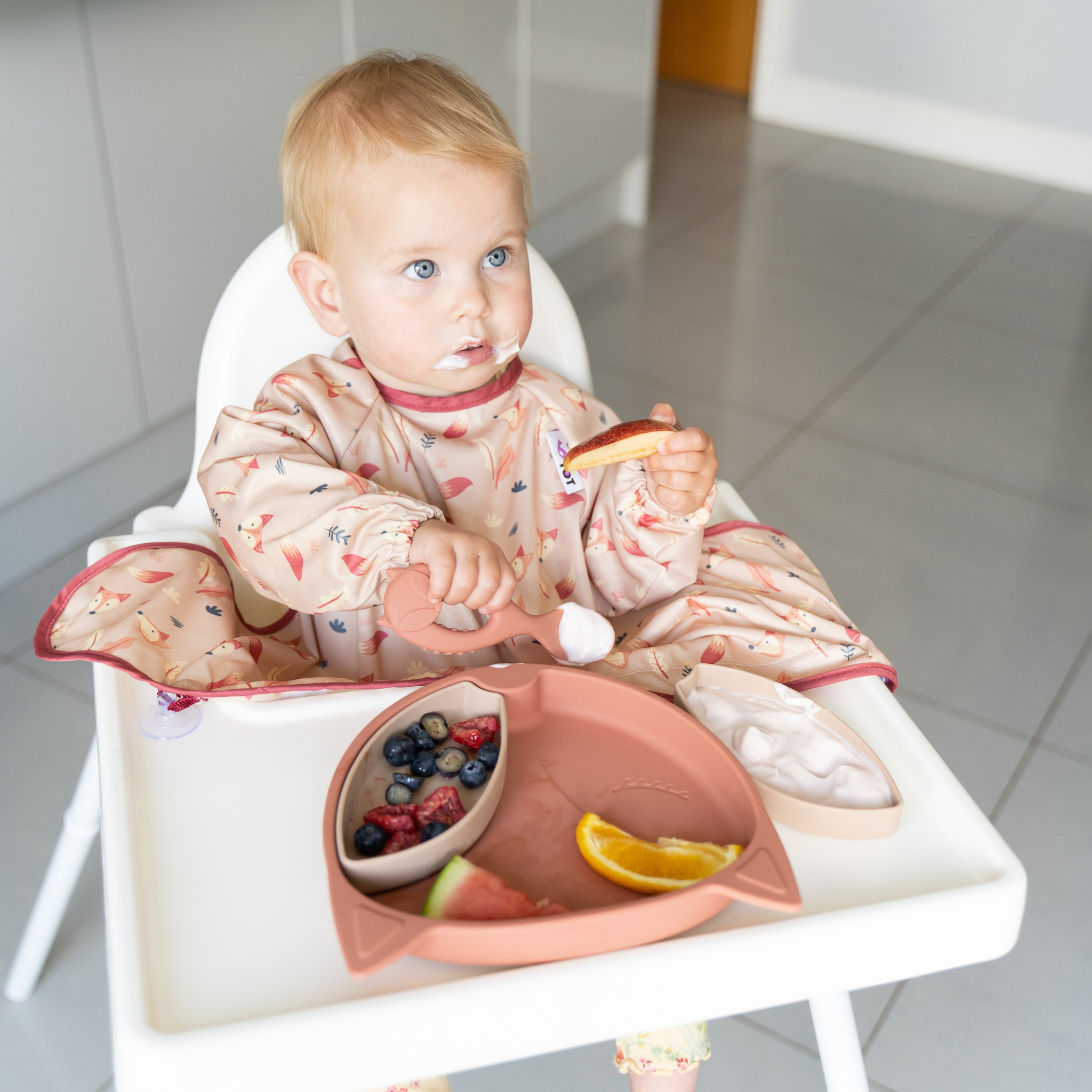 tidy tot stokke Cover and Catch Bibs - Bibs That Catch Food!