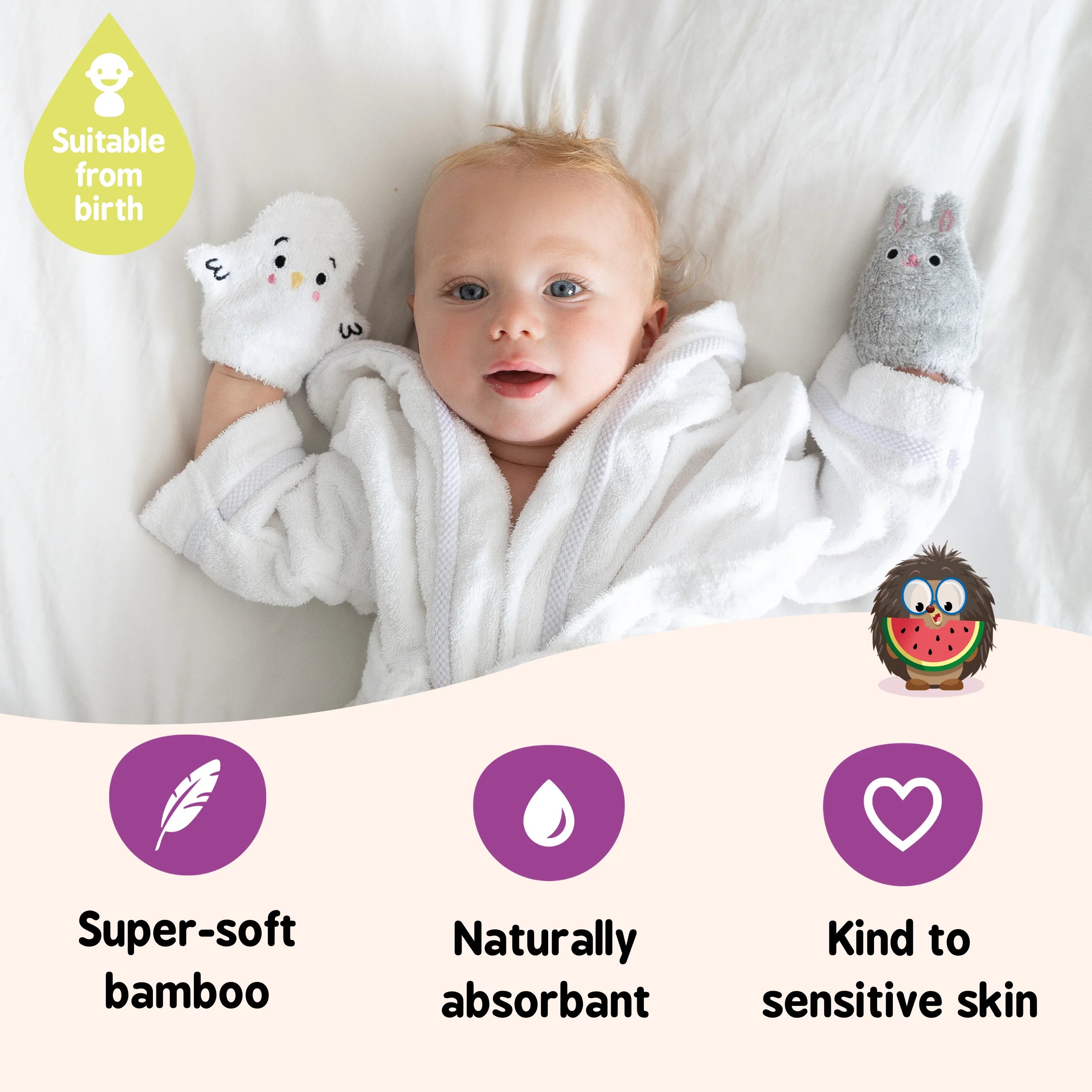 Baby Washcloths Bamboo Baby Wash Mitts Tidy Tot