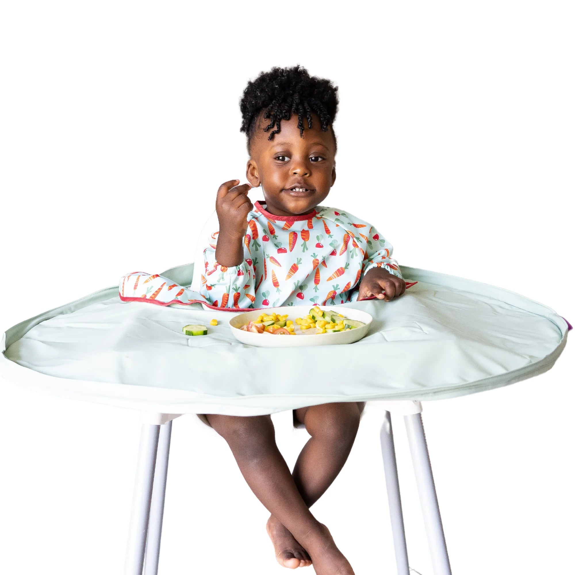 Baby bib best sale with tray