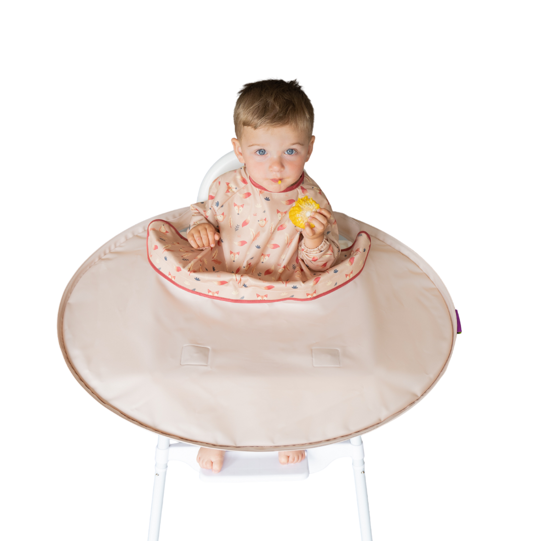 tidy tot stokke Weaning Bib & Tray Kit - Bib Catches Food & Saves £1 a day