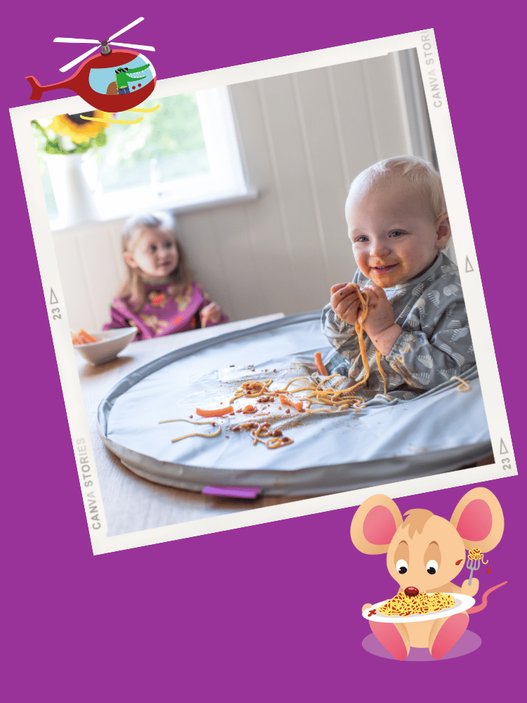 Tidy Tot Weaning Bib & Tray Kit — Hungry Munchkins by Laura Carbery